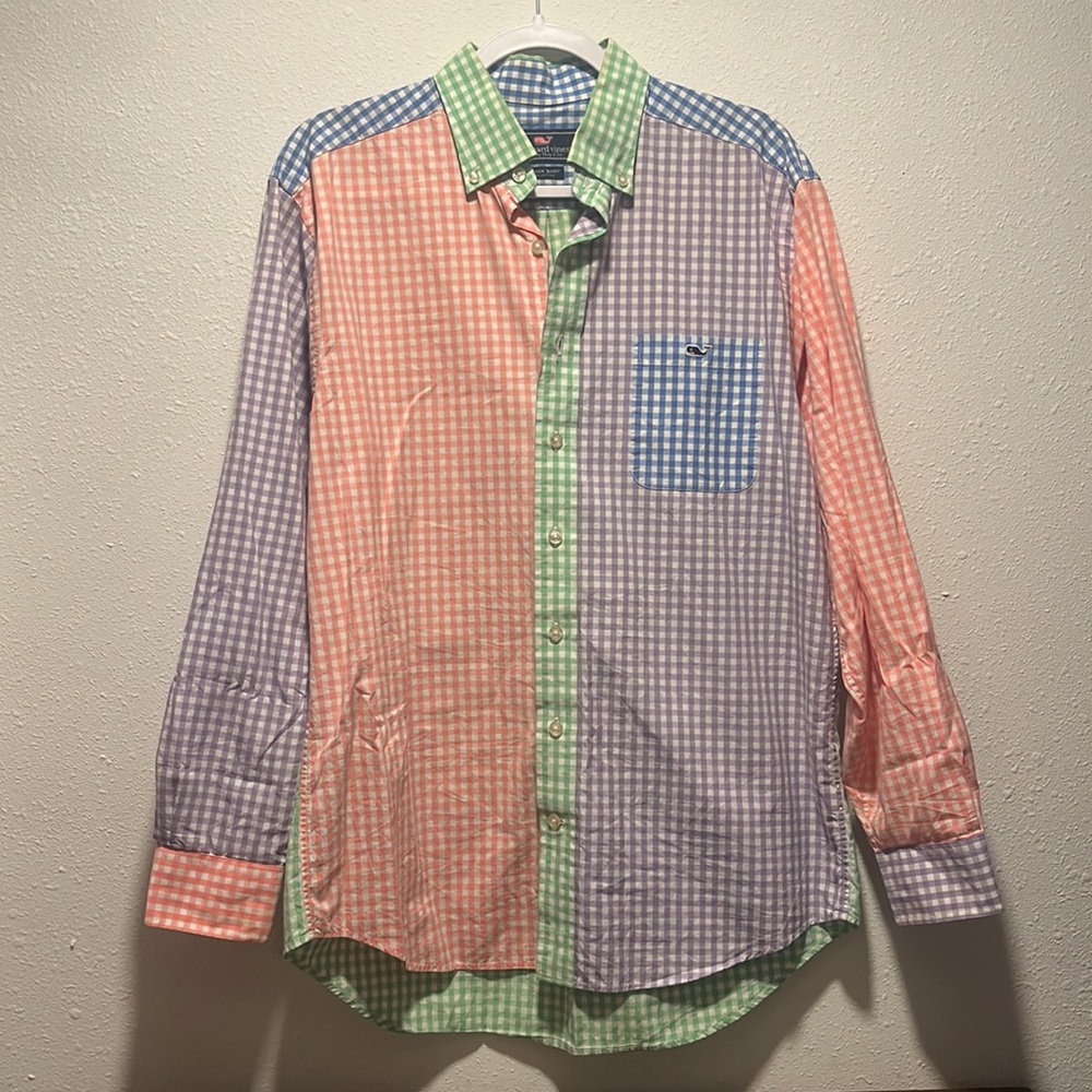 Vineyard Vines Tucker Gingham Party Shirt Size Medium